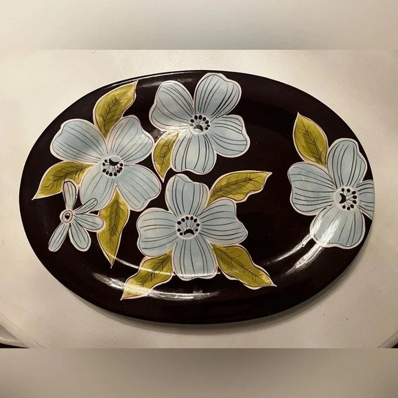 FINAL PRICE Laurie Gates The Ava Collection 16 Inch Dinner Serving Platter - Picture 1 of 4